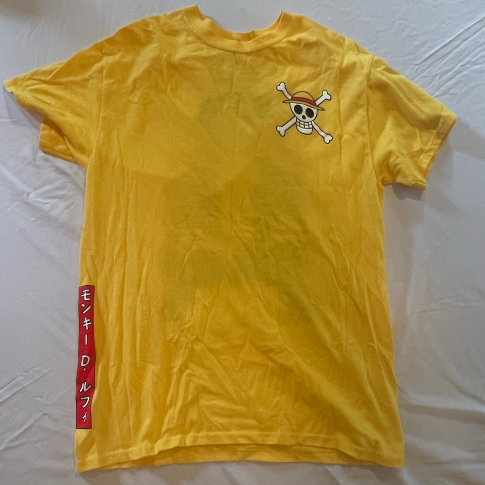 Ripple Junction Yellow Skull and Crossbones Tee